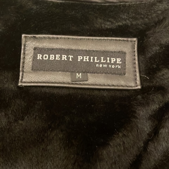 Robert Phillipe Black Genuine Leather Jacket - Picture 6 of 8